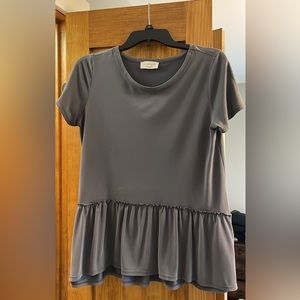 Lavender Field Peplum Top